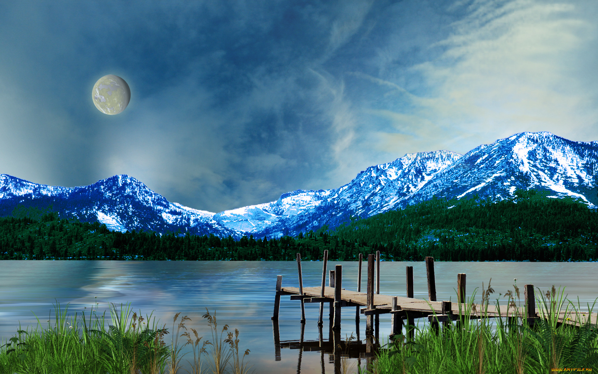 silverymoon, 3, , nature, landscape, , , , , 